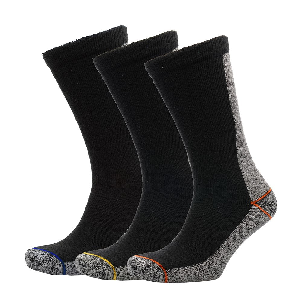 Mens Work Socks 3pk Storm Ridge Heavy Weight Full Terry Reinforced Durability Mens Work Socks 3pk Storm Ridge Heavy Weight Full Terry Reinforced Durability
